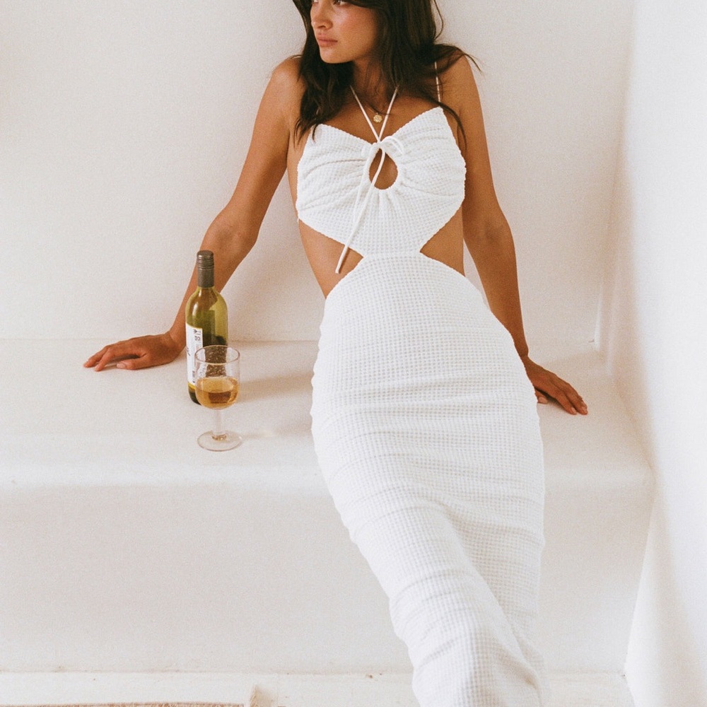 Sabo Skirt Fernana Midi White Dress Size S
